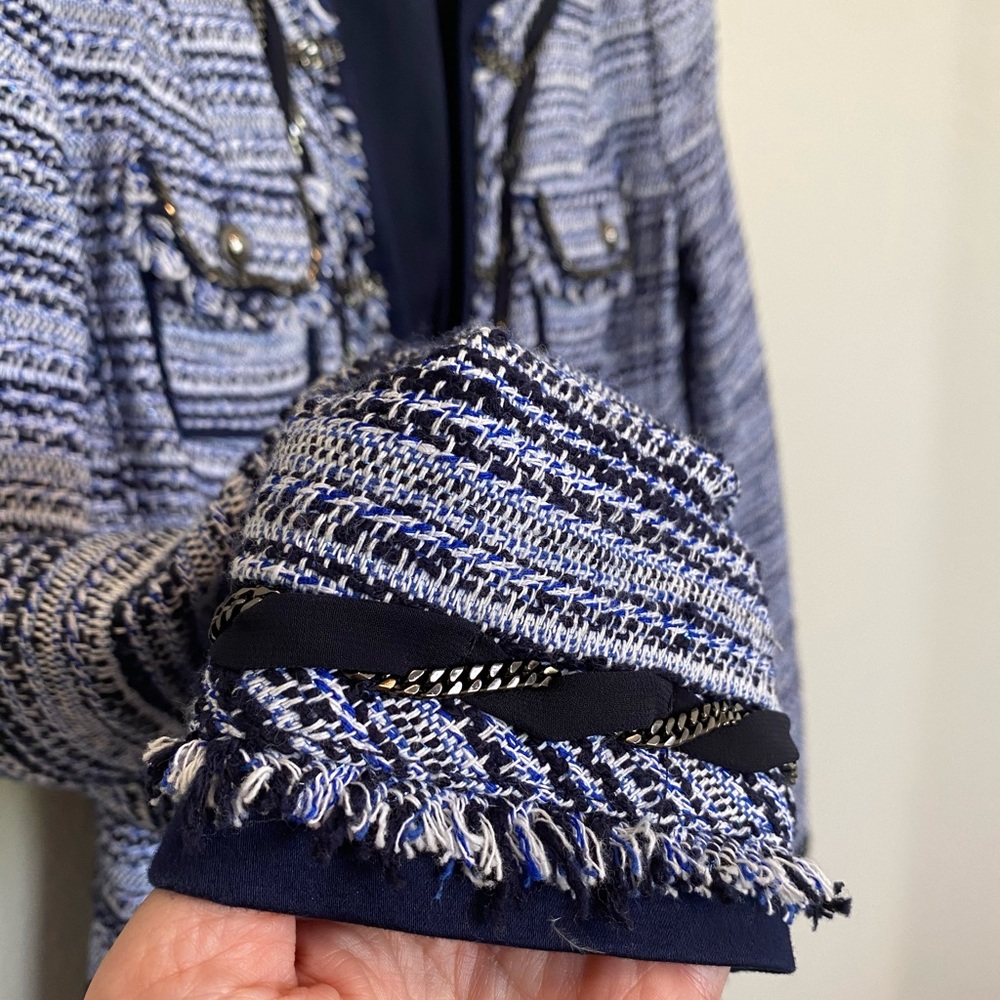 NWOT White House black market Blue Jacket Size 2 - Picture 5 of 15